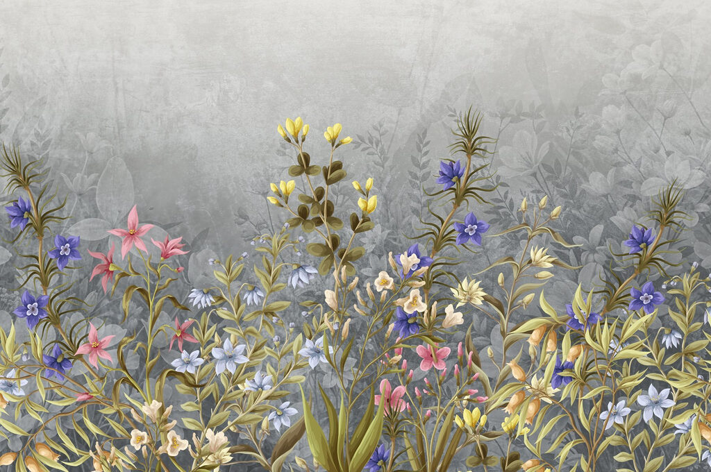 Pittura di fiori e foglie Pittura di fiori e foglie