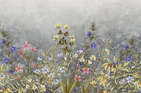 Pittura di fiori e foglie Pittura di fiori e foglie
