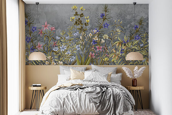 Pittura di fiori e foglie Pittura di fiori e foglie