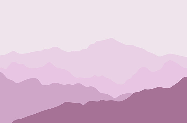 Montagne viola con nuvole bianche Montagne viola con nuvole bianche