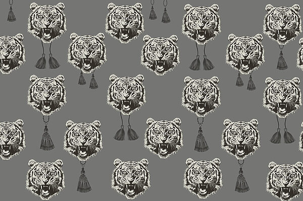Modello di teste di tigre Modello di teste di tigre