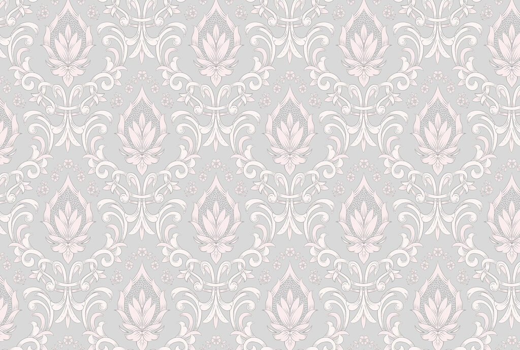 Carta da parati con disegni rosa e bianchi Carta da parati con disegni rosa e bianchi