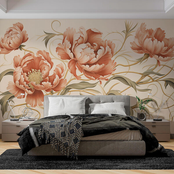 Pittura di fiori e viti Pittura di fiori e viti
