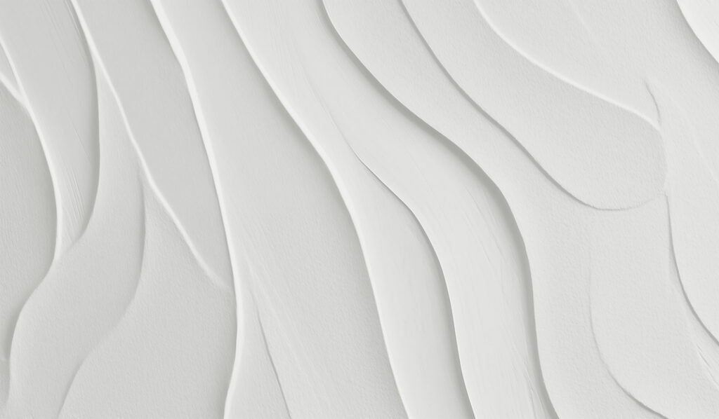 Superficie bianca con linee ondulate Superficie bianca con linee ondulate