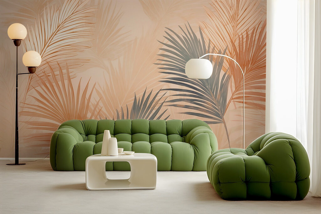 Serene foliage in soft hues