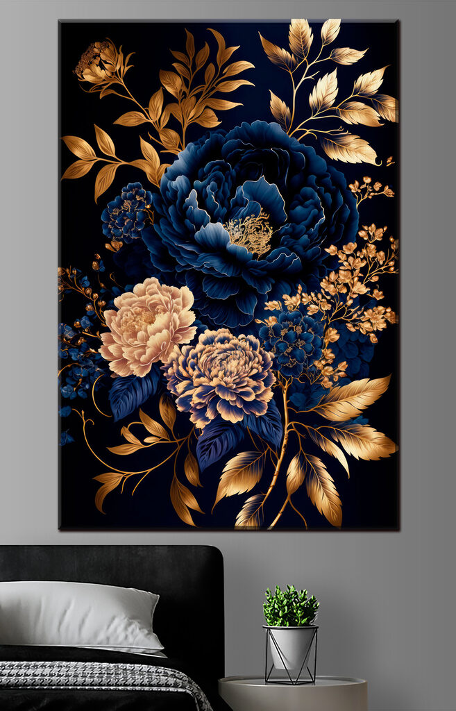 Elegant floral design on dark background