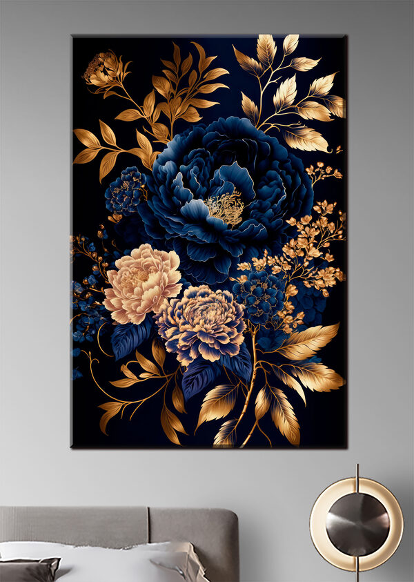 Elegant floral design on dark background