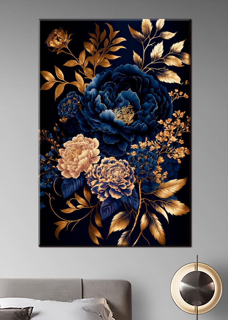 Elegant floral design on dark background