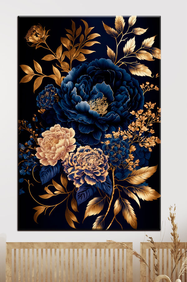Elegant floral design on dark background