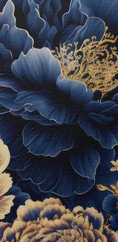 Elegant floral design on dark background