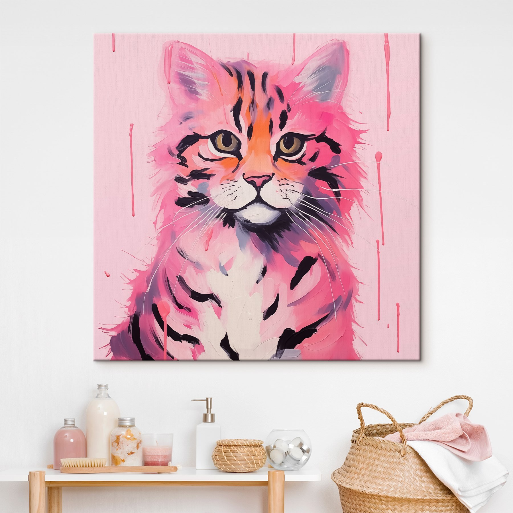 Painting of a cat Painting of a cat