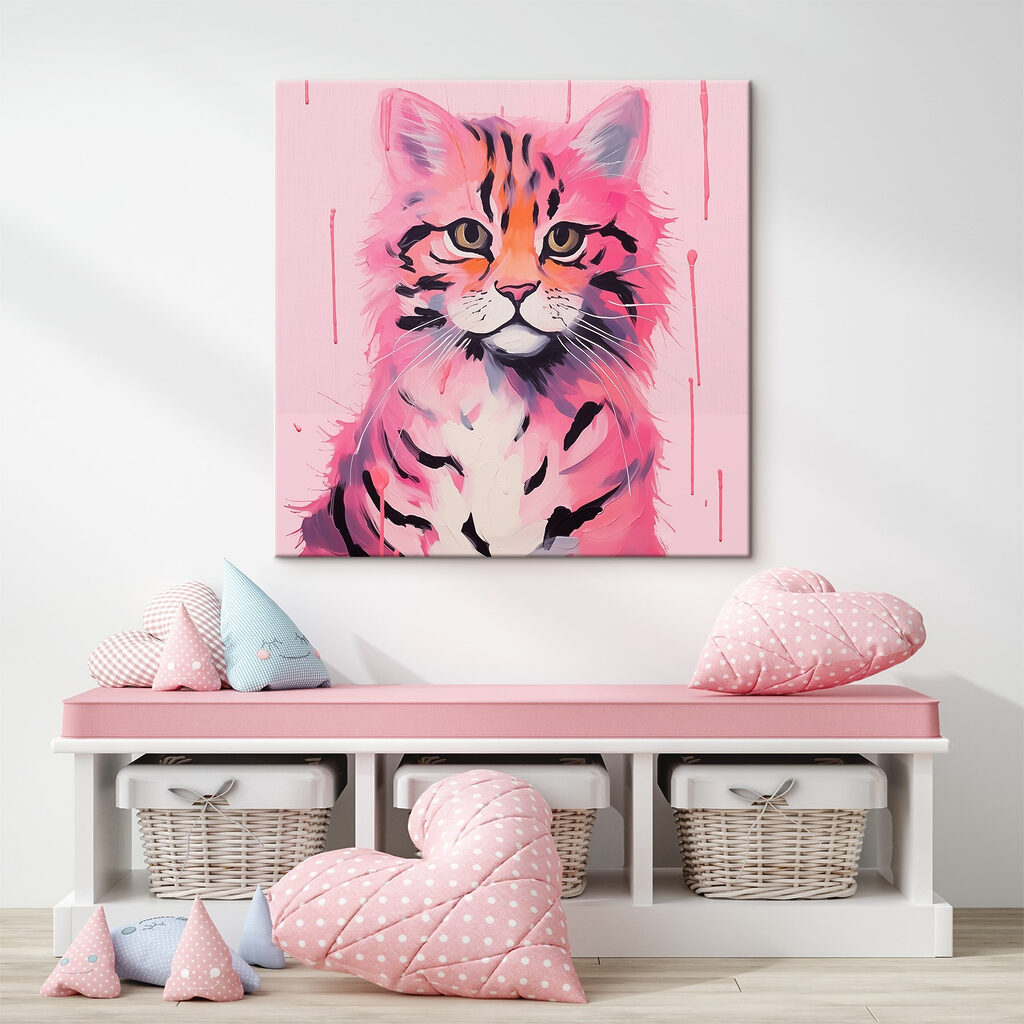Painting of a cat Painting of a cat