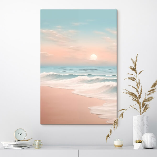 Quadri Spiaggia con le onde e il tramonto (COD: s41684) Quadri Quadri Spiaggia con le onde e il tramonto (COD: s41684)