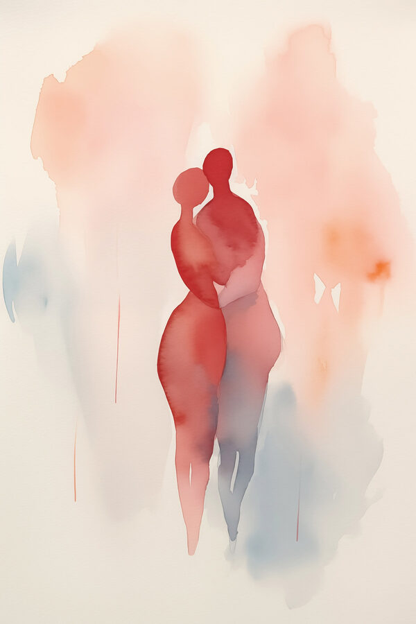 Watercolor of two people