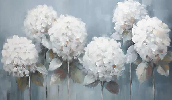 Pittura di fiori bianchi Pittura di fiori bianchi