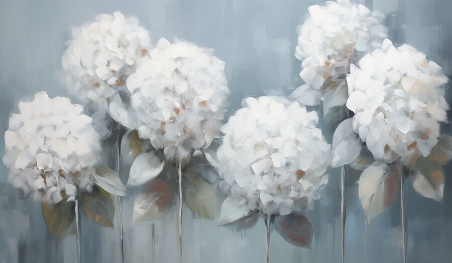 Pittura di fiori bianchi Pittura di fiori bianchi