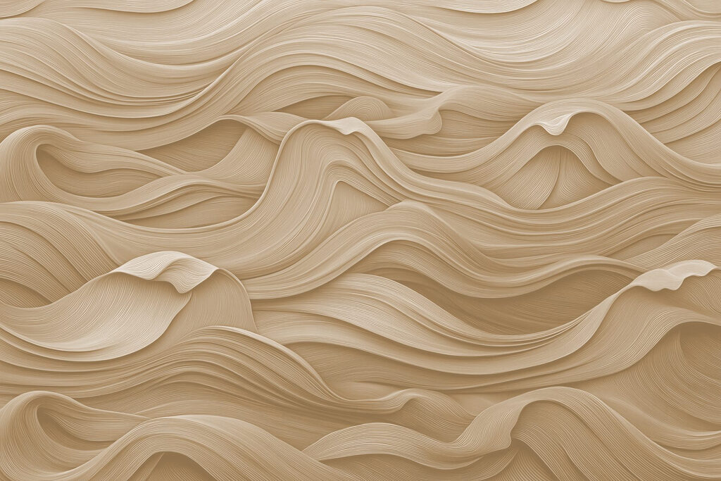 Fluid lines create a calming aesthetic