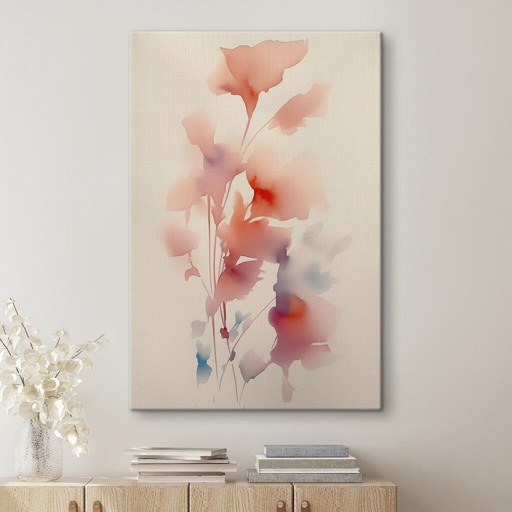 Watercolor painting of flowers