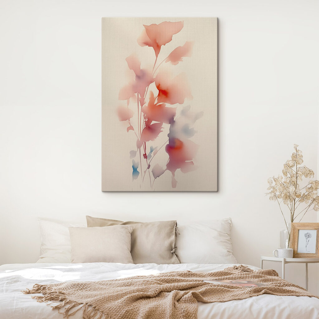 Watercolor painting of flowers