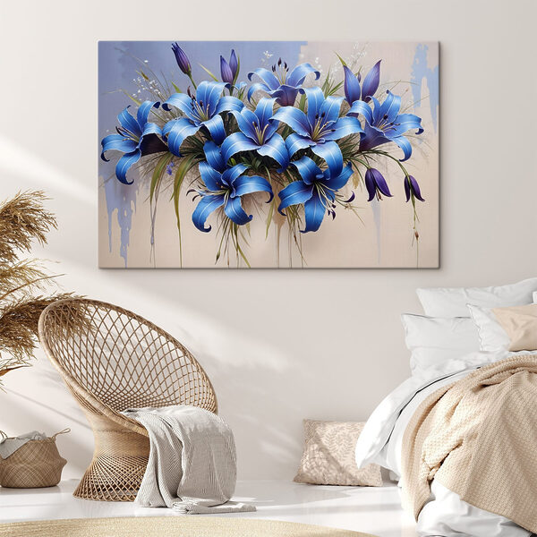 Quadri Mazzo di fiori blu (COD: s41714) Quadri Quadri Mazzo di fiori blu (COD: s41714)