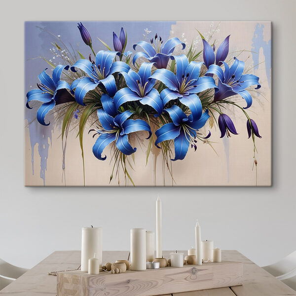 Group of blue flowers