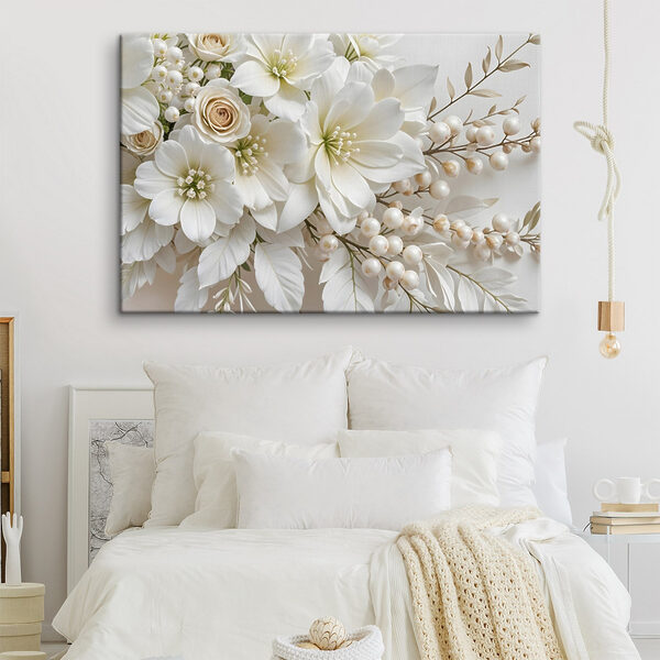 Elegant bouquet of soft white blooms