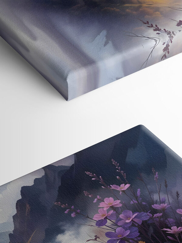 Purple flowers on a mountain