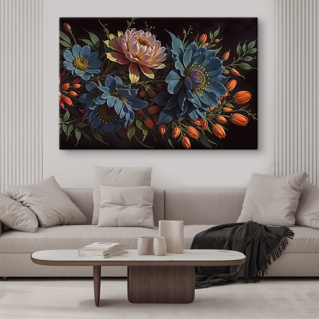 Group of flowers with orange buds