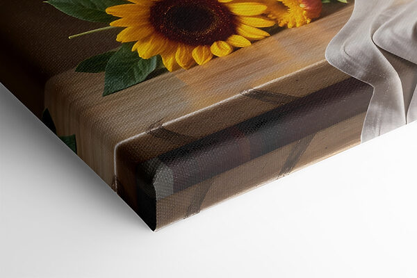 Vase of flowers on a table