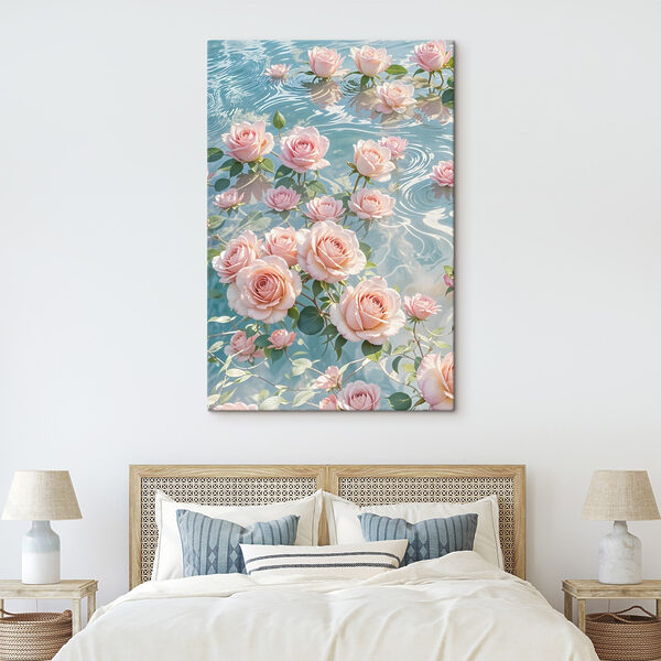 Quadri Fiori rosa che galleggiano nell'acqua (COD: s41742) Quadri Quadri Fiori rosa che galleggiano nell'acqua (COD: s41742)
