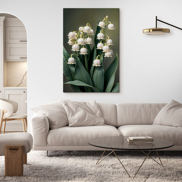Quadri Fiori delicati disposti in una composizione elegante