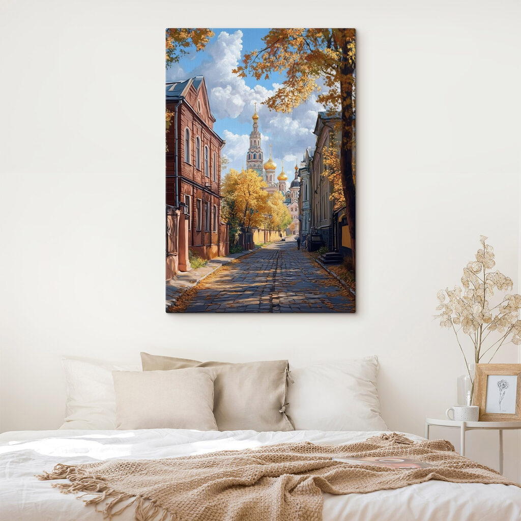 Street with buildings and trees