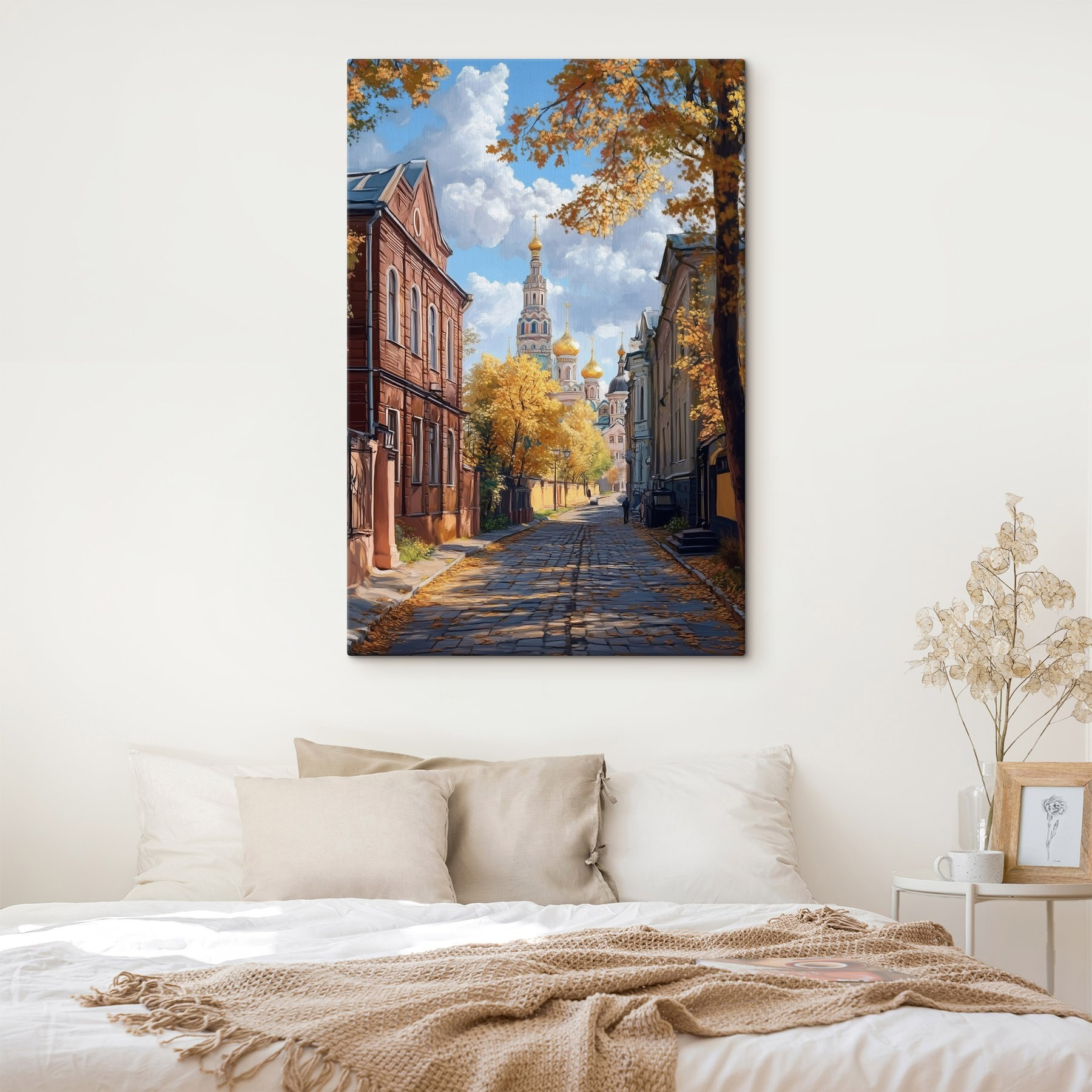 Street with buildings and trees