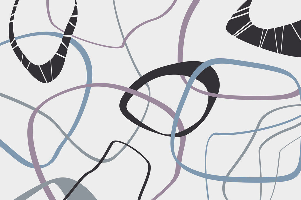 Schema di linee e cerchi Schema di linee e cerchi