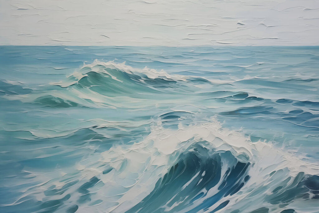 Pittura di un'onda Pittura di un'onda