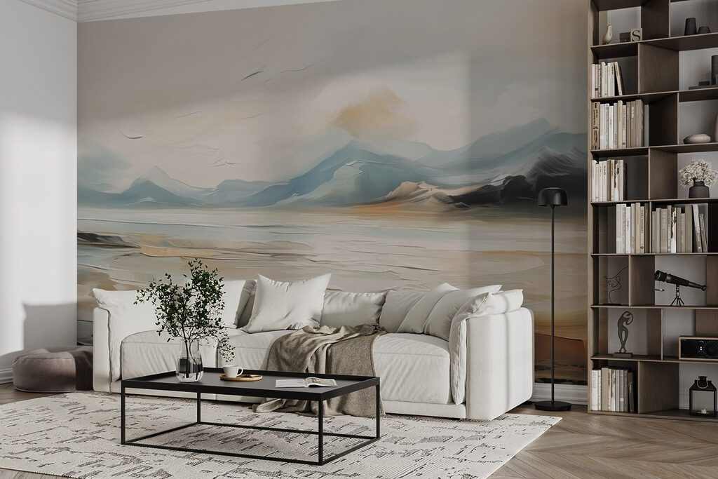 Painting of a desert landscape