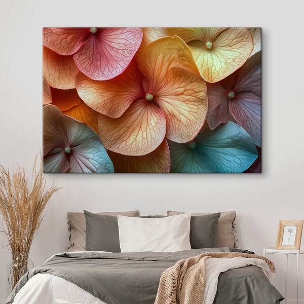 Delicate petals in soft hues