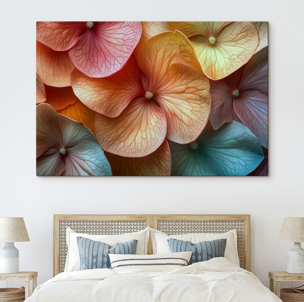 Delicate petals in soft hues