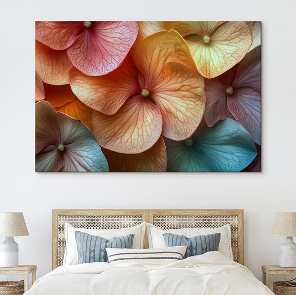 Delicate petals in soft hues
