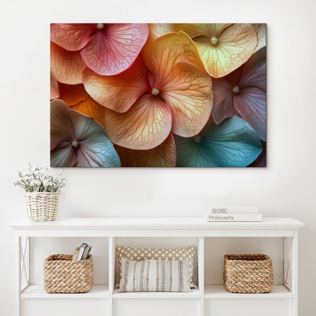 Delicate petals in soft hues