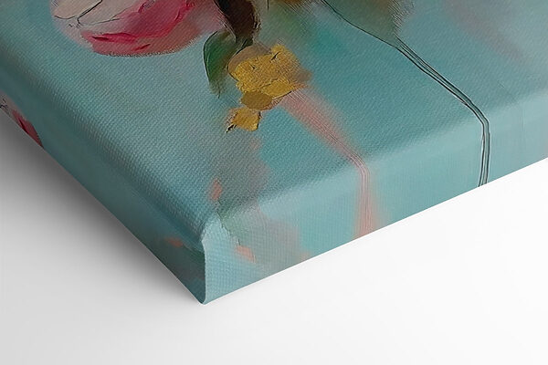 Painting of pink flowers