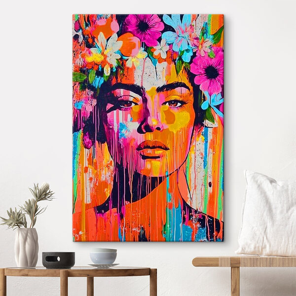 Quadri Dipinto raffigurante una donna con dei fiori tra i capelli (COD: s41812) Quadri Quadri Dipinto raffigurante una donna con dei fiori tra i capelli (COD: s41812)