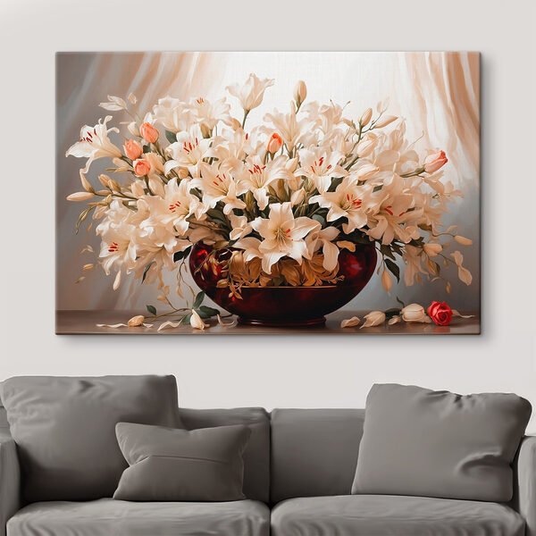 Quadri Quadri Vaso di fiori bianchi (COD: s41510)