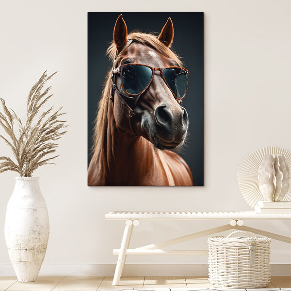 Quadri Quadri Cavallo con gli occhiali da sole (COD: s41519)