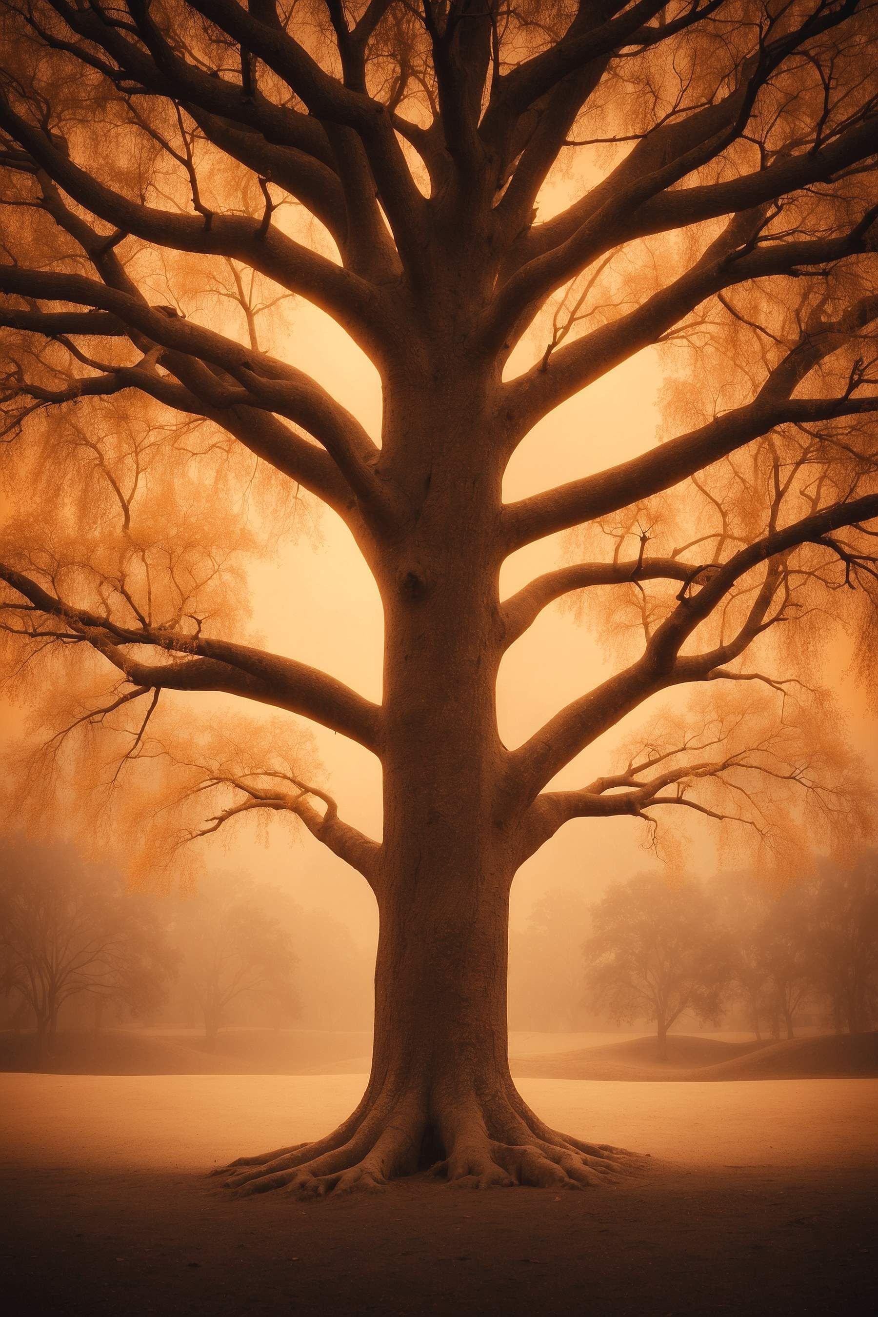 Large tree with no leaves