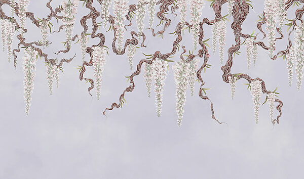 Albero con fiori bianchi Albero con fiori bianchi