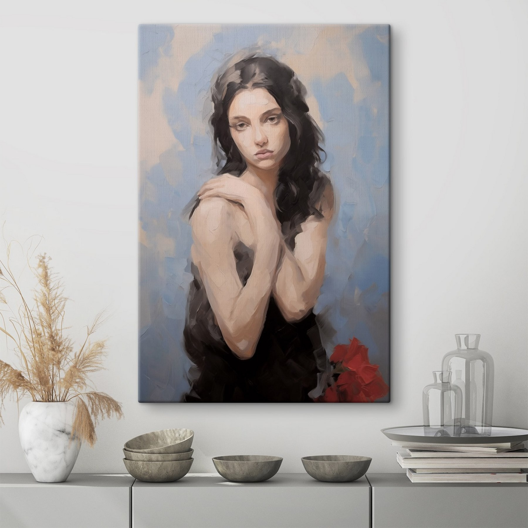 Painting of a woman Painting of a woman