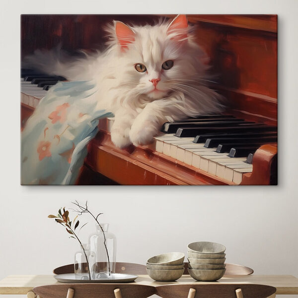 Quadri Gatto sdraiato su un pianoforte (COD: s41853) Quadri Quadri Gatto sdraiato su un pianoforte (COD: s41853)