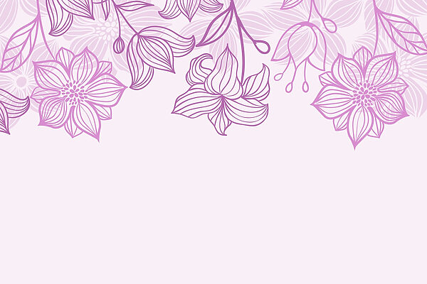 Fiori e foglie viola Fiori e foglie viola
