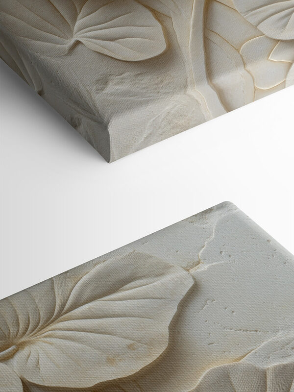 Elegant leaf design in soft hues